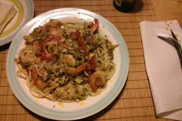 Shrimp & Artichoke Linguine