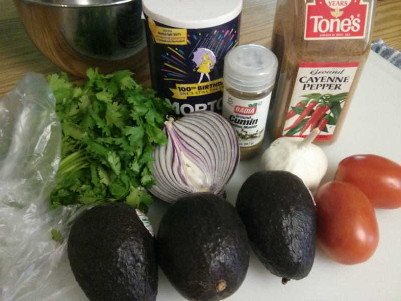 Spicy Guacamole ingredients