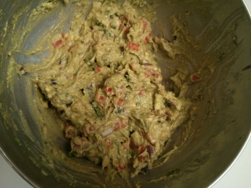 Spicy Guacamole mixed well