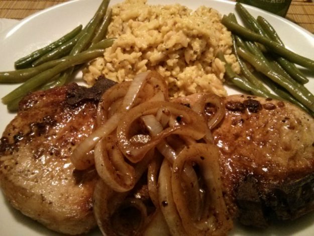 Lemon Garlic and Onion Pork Chops