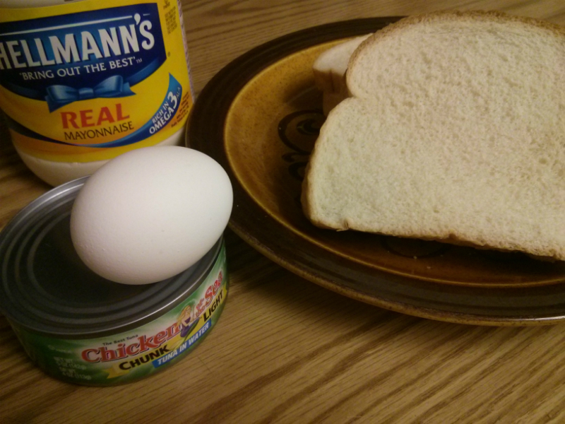 Classic Tuna Egg Sandwich ingredients